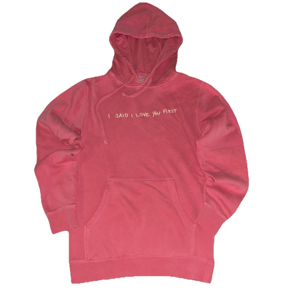 Selena Gomez Hoodie S Pigment Pink I Said I Love‎ You First Merch NEW